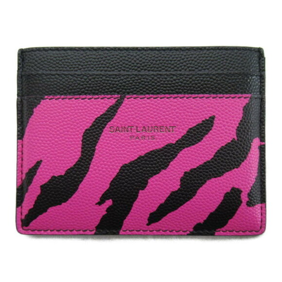 Saint Laurent Handbags - Saint Laurent Yves leather Wallet pink black or